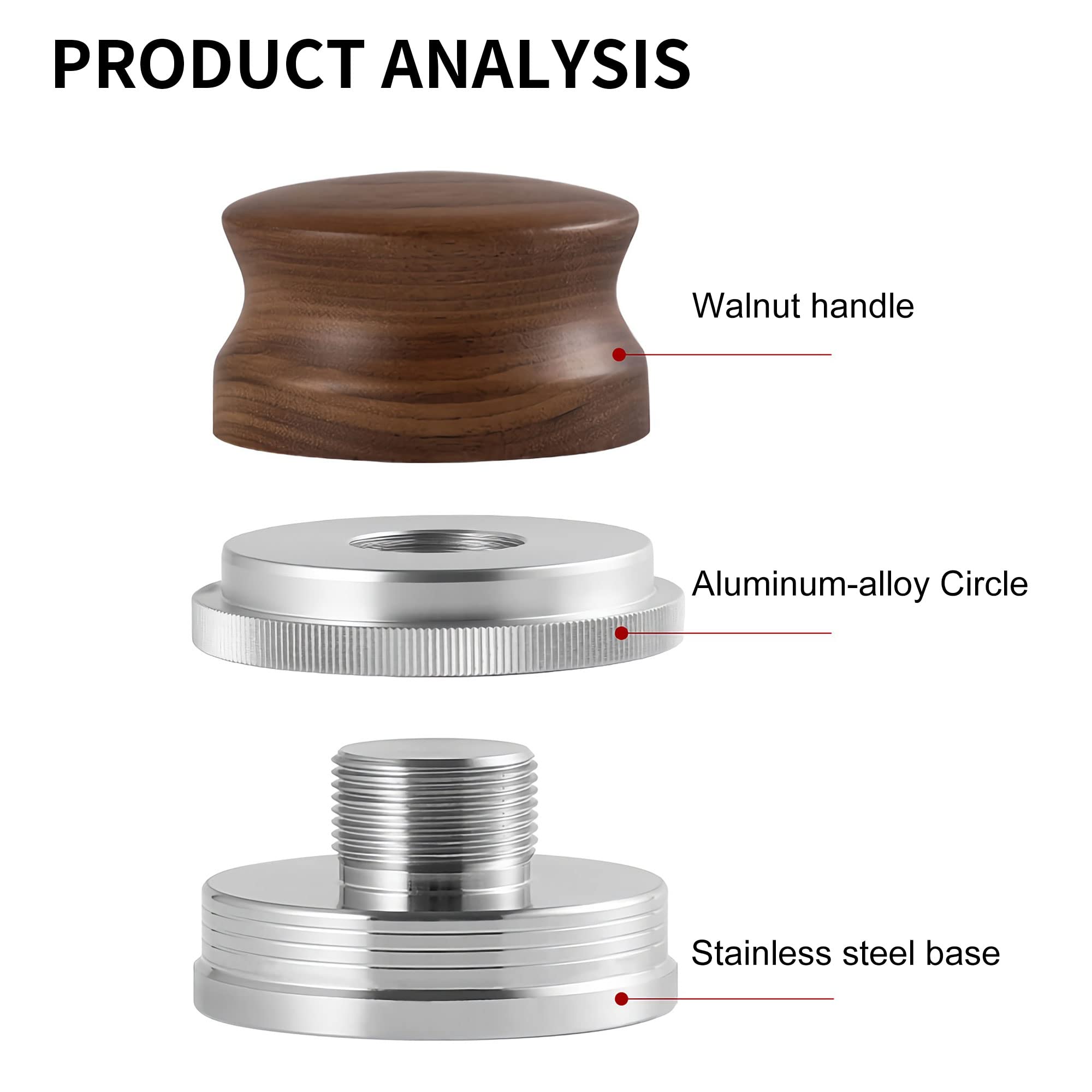 Three angled-slopes base redistributes grounds evenly for a uniform puck