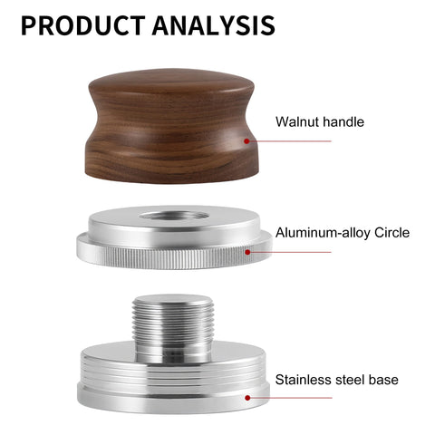 Three angled-slopes base redistributes grounds evenly for a uniform puck