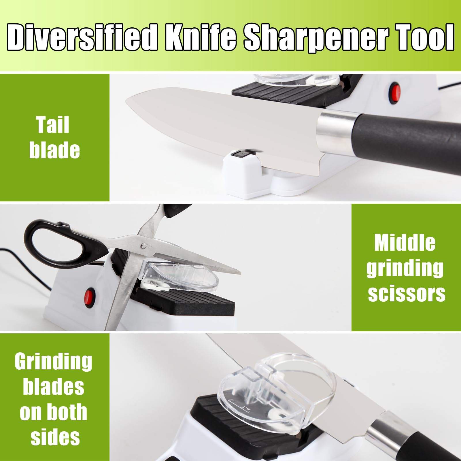 Gusneck sharpened knife showing polished edge and smooth finish
