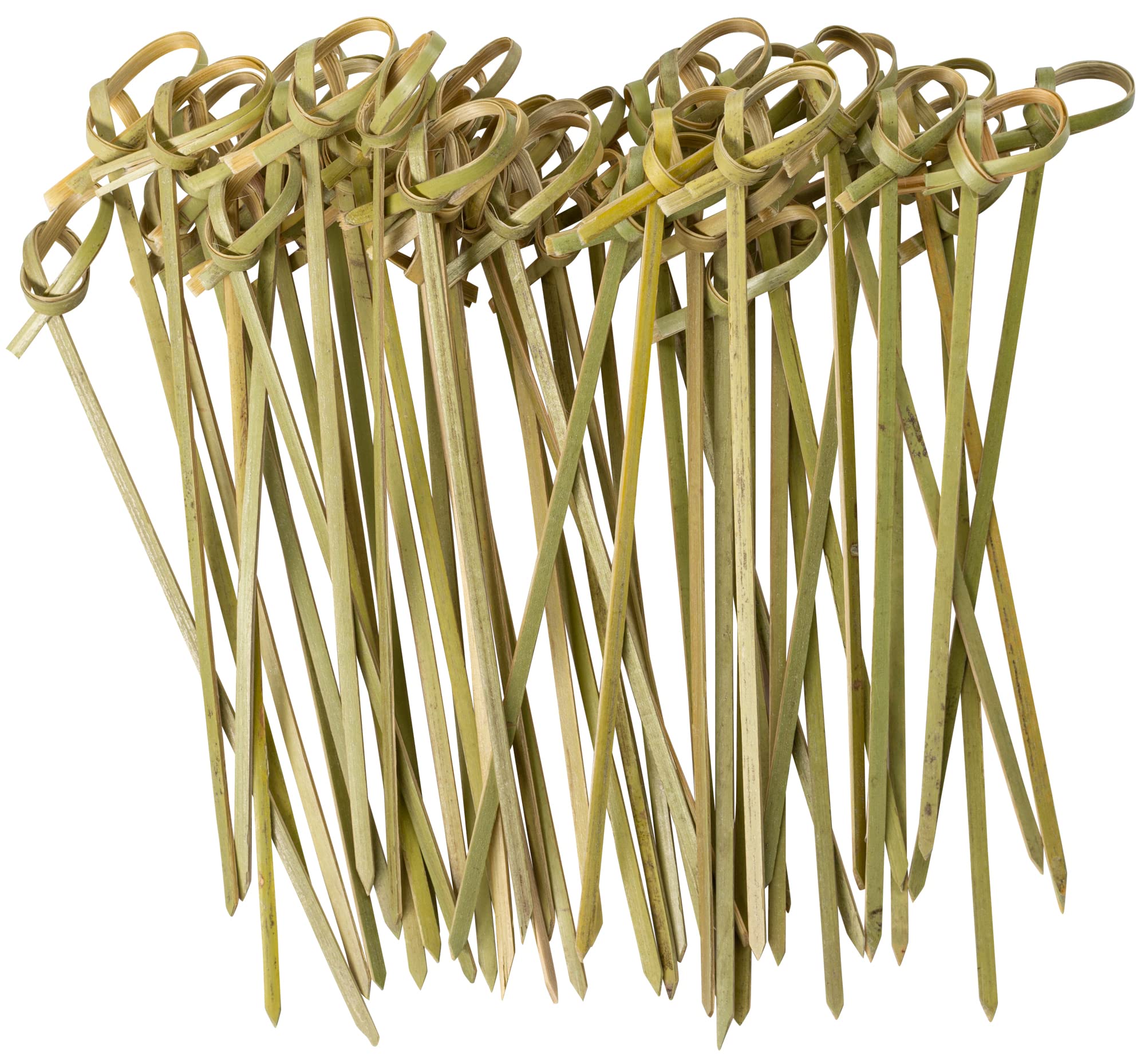 Gusto Bamboo Knot Picks on a cheese platter for elegant appetizers.