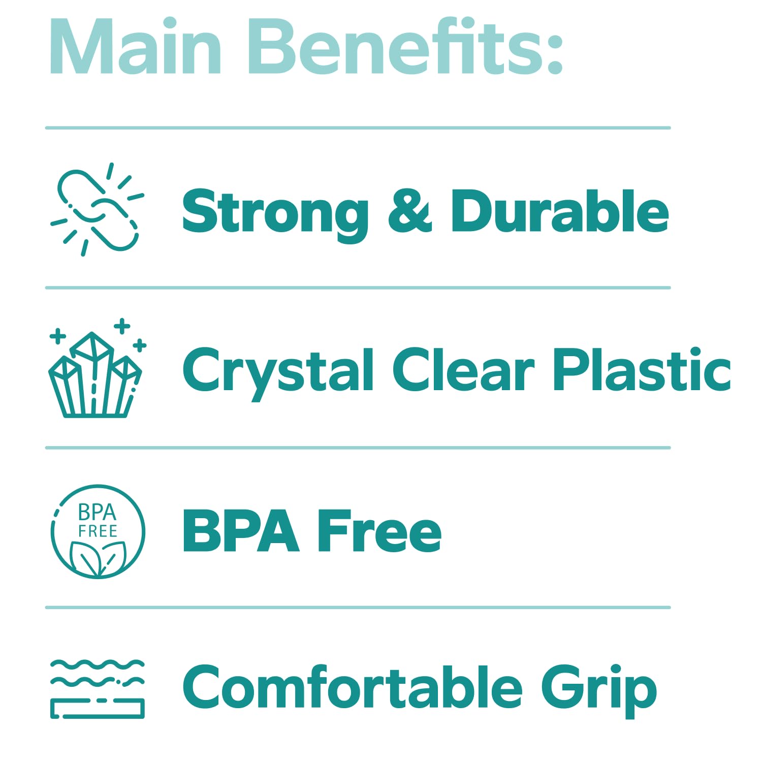 GUSTO BPA-free odorless cups safe for food and beverages