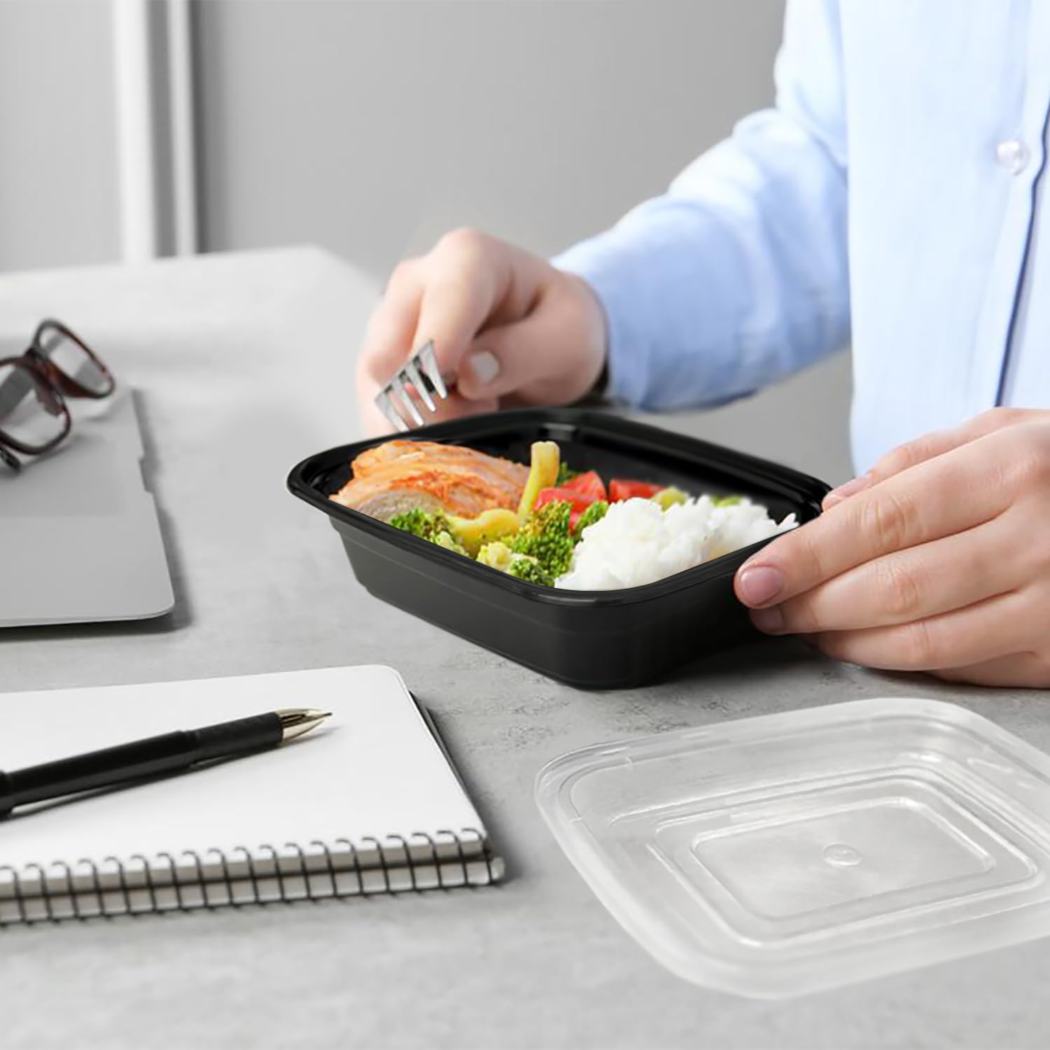 GUSTO freezer-safe containers keep meals fresh in the cold storage