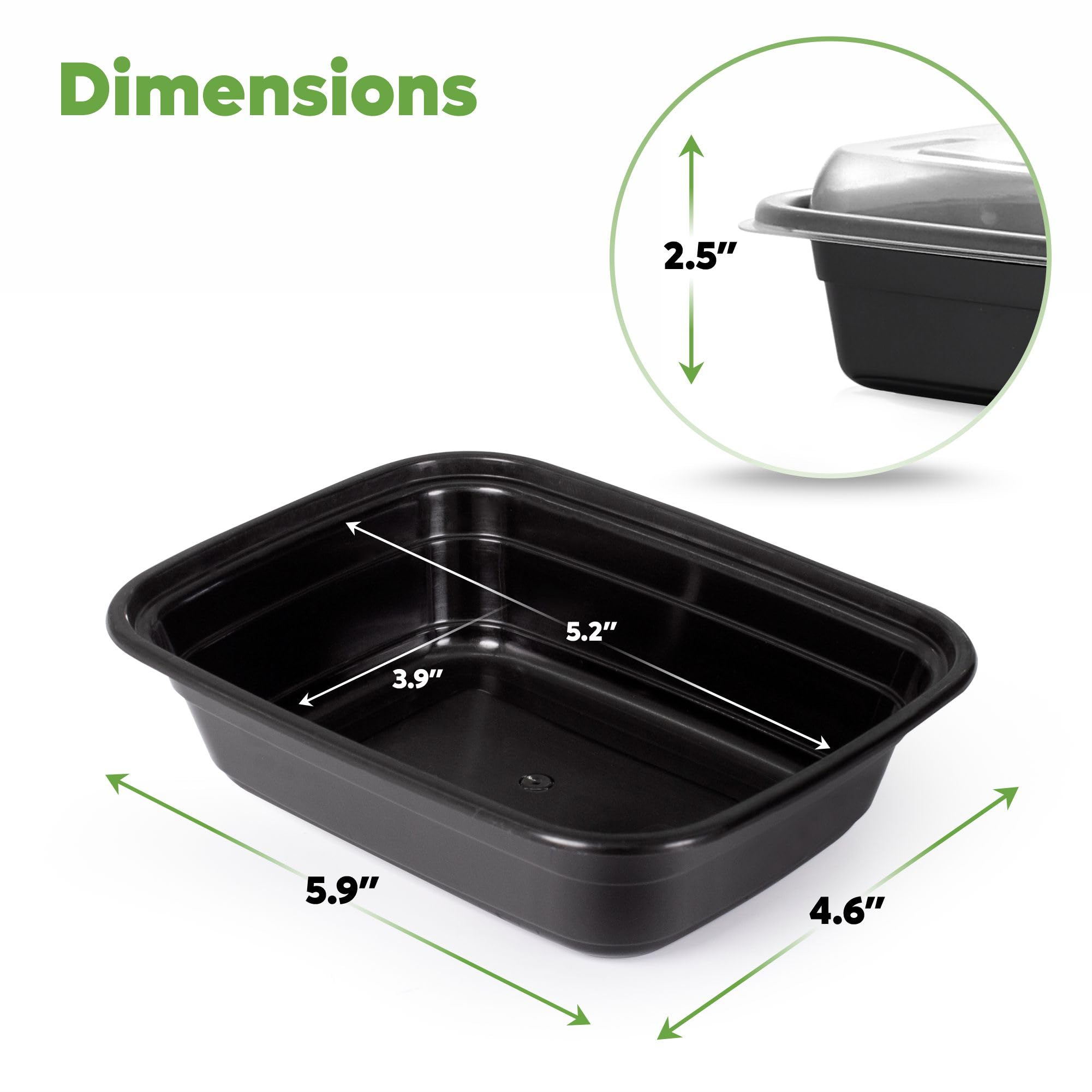 GUSTO container lid with tight seal prevents leaks during transport