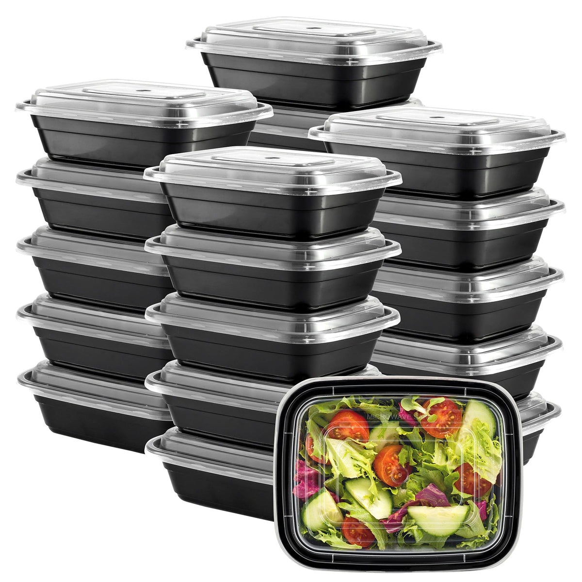 GUSTO 12oz meal prep container with 1 compartment for portion control