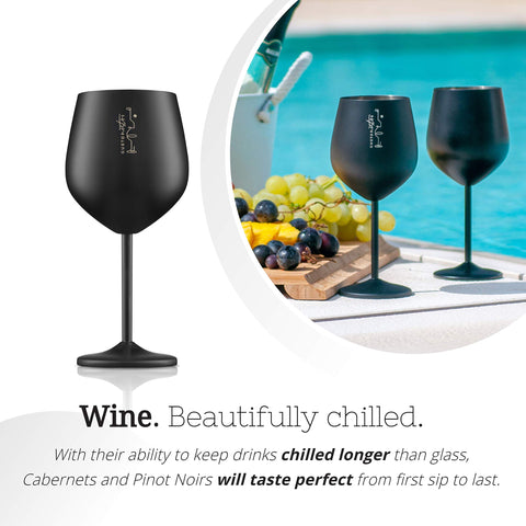 Gusto Nostro 18 oz wine glass capacity enhances aroma with a wider bowl.