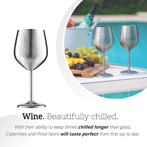 Gusto Nostro Bordeaux Chardonnay 18oz glass enhances aroma with larger bowl.