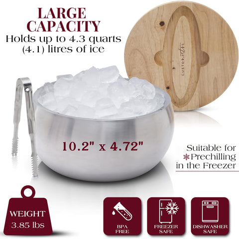 Gusto Nostro BPA-free ice bucket for safe entertaining