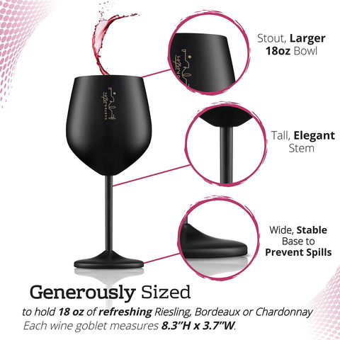 Gusto Nostro BPA-free shatterproof wine glass for worry-free outdoor use.