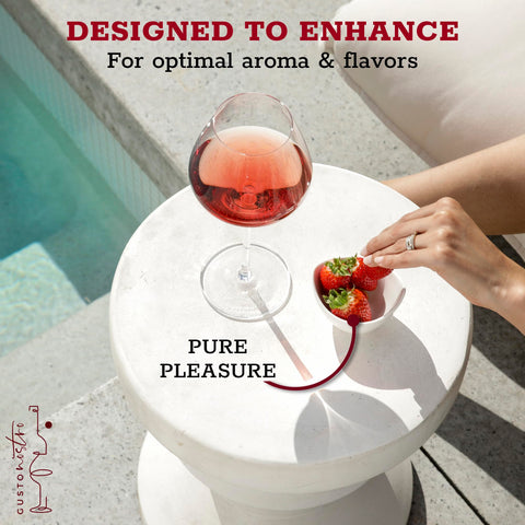 Gusto Nostro crystal wine glasses suit weddings and anniversaries with timeless elegance