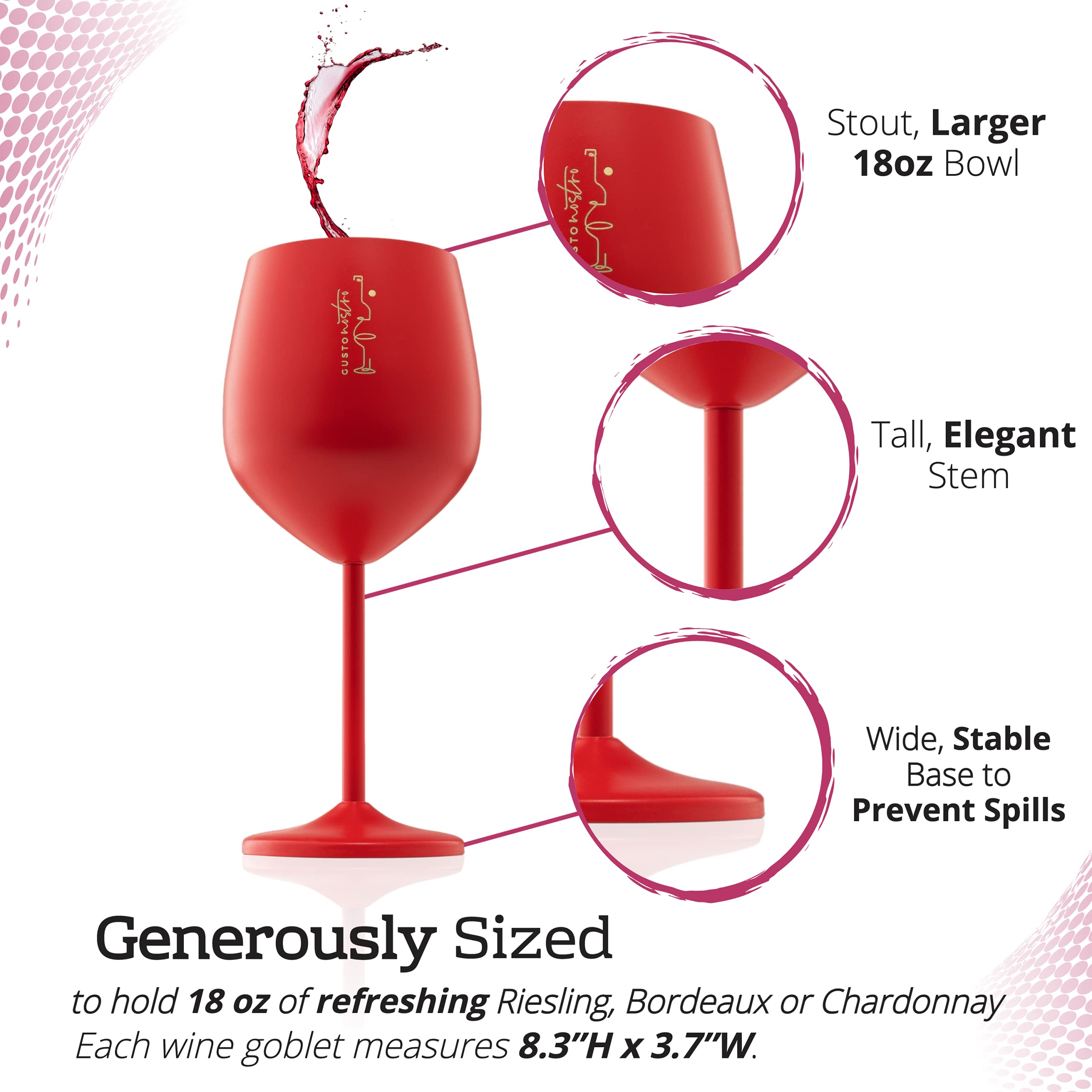 Gusto Nostro bouquet-boost design helps aromas unfold with each sip