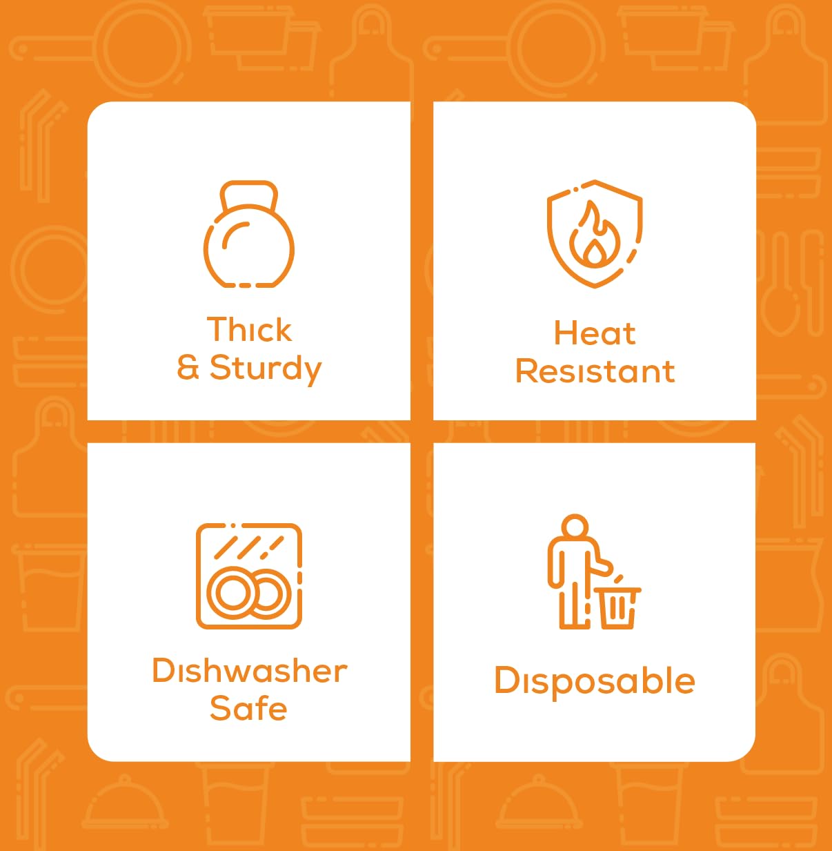 GUSTO recyclable aluminum pans offer an eco-friendly disposal option.