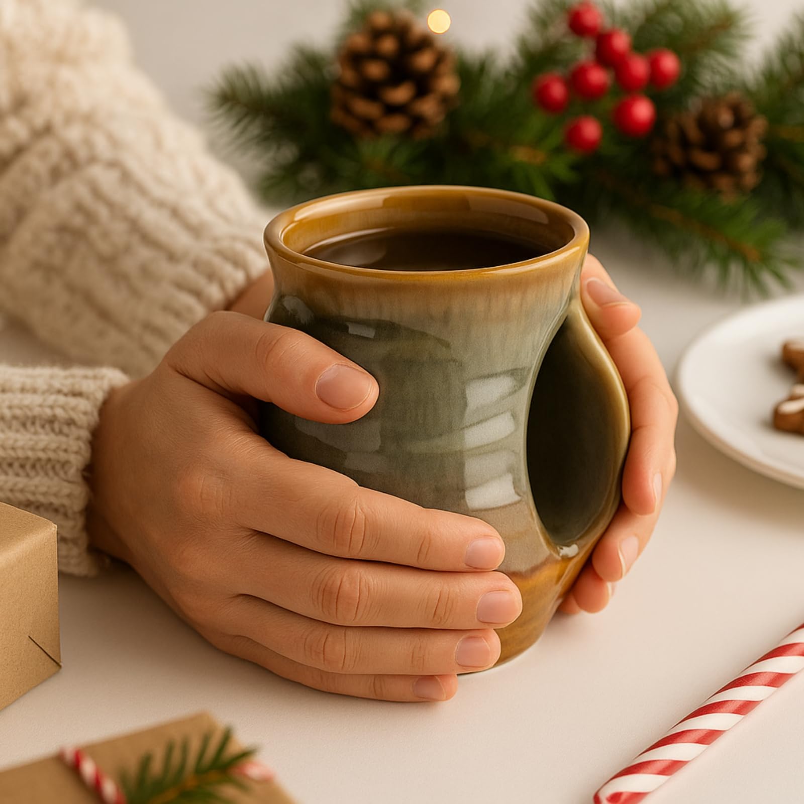 GUTE hand warmer mug campfire-night warmth during outdoor conversations.