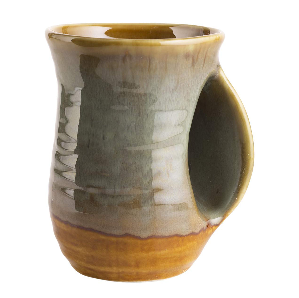 GUTE hand warmer mug desert green pocket warms hands on chilly mornings.