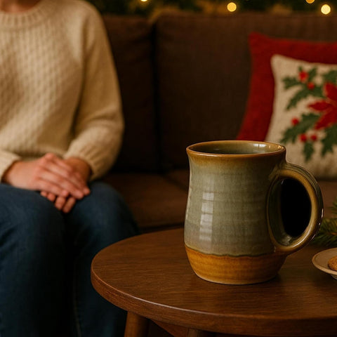 GUTE hand warmer mug microwave safe for quick reheats of your drink.