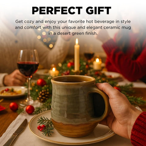 GUTE hand warmer mug right-handed ergonomic pocket design keeps your hand warm.