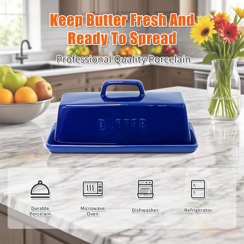 Gute butter dish microwave-safe to warm butter gently.