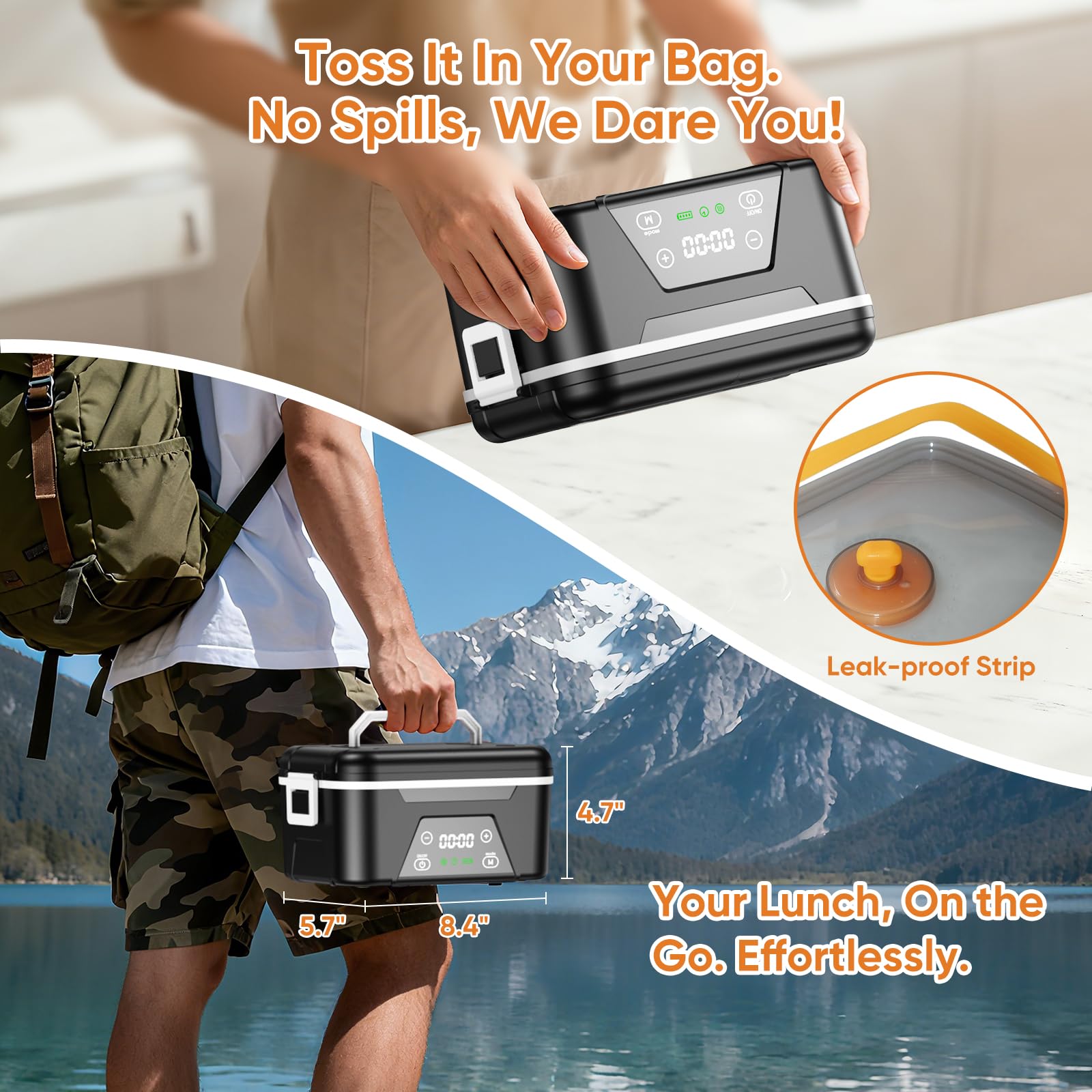 GutterWord detachable inner container and accessories for easy cleaning
