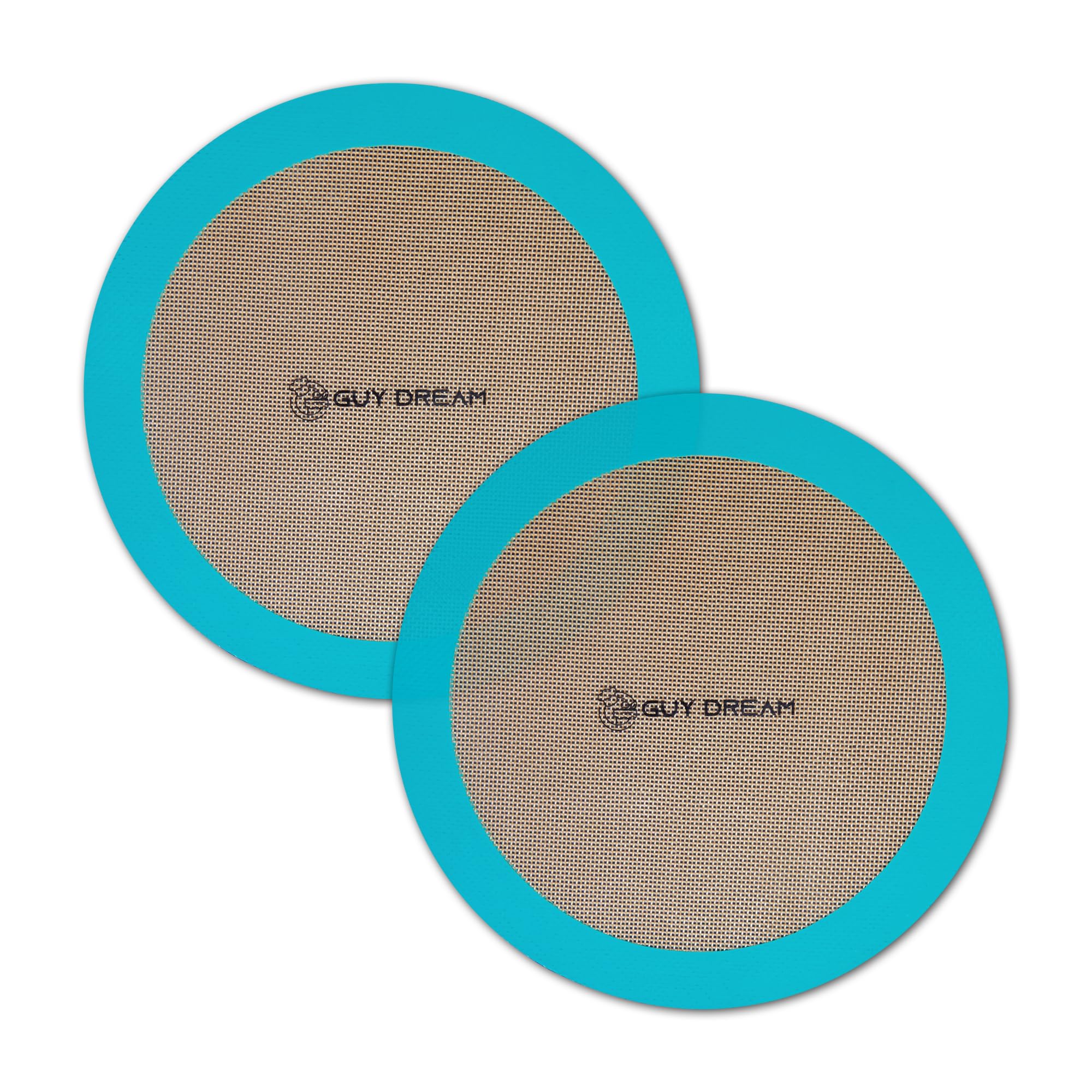 GUY.DRE.MAT 10-inch silicone baking mat with non-stick surface for easy cake and pizza prep.