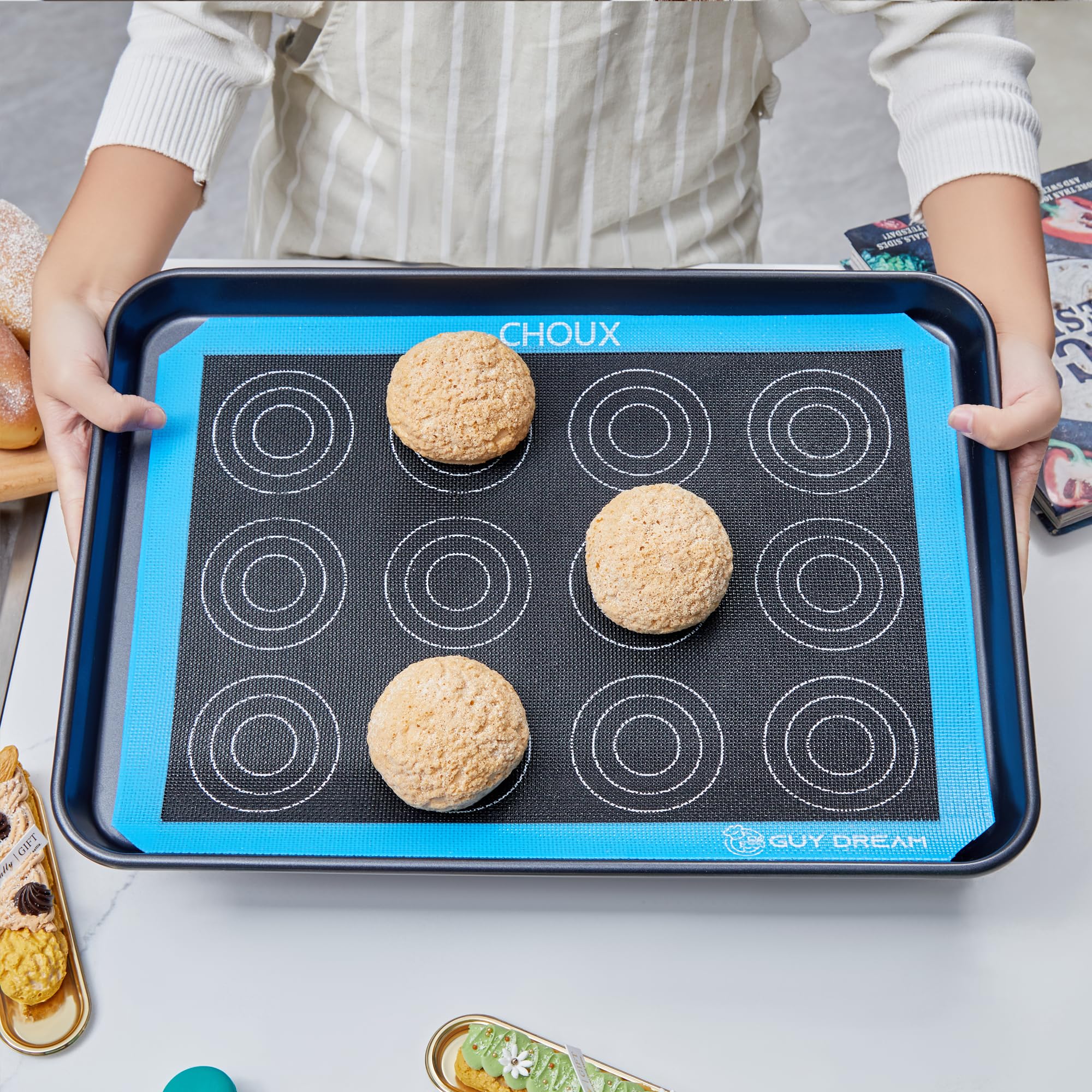 GUY.DRE.MAT freezer-to-oven versatility for dough and pastries.