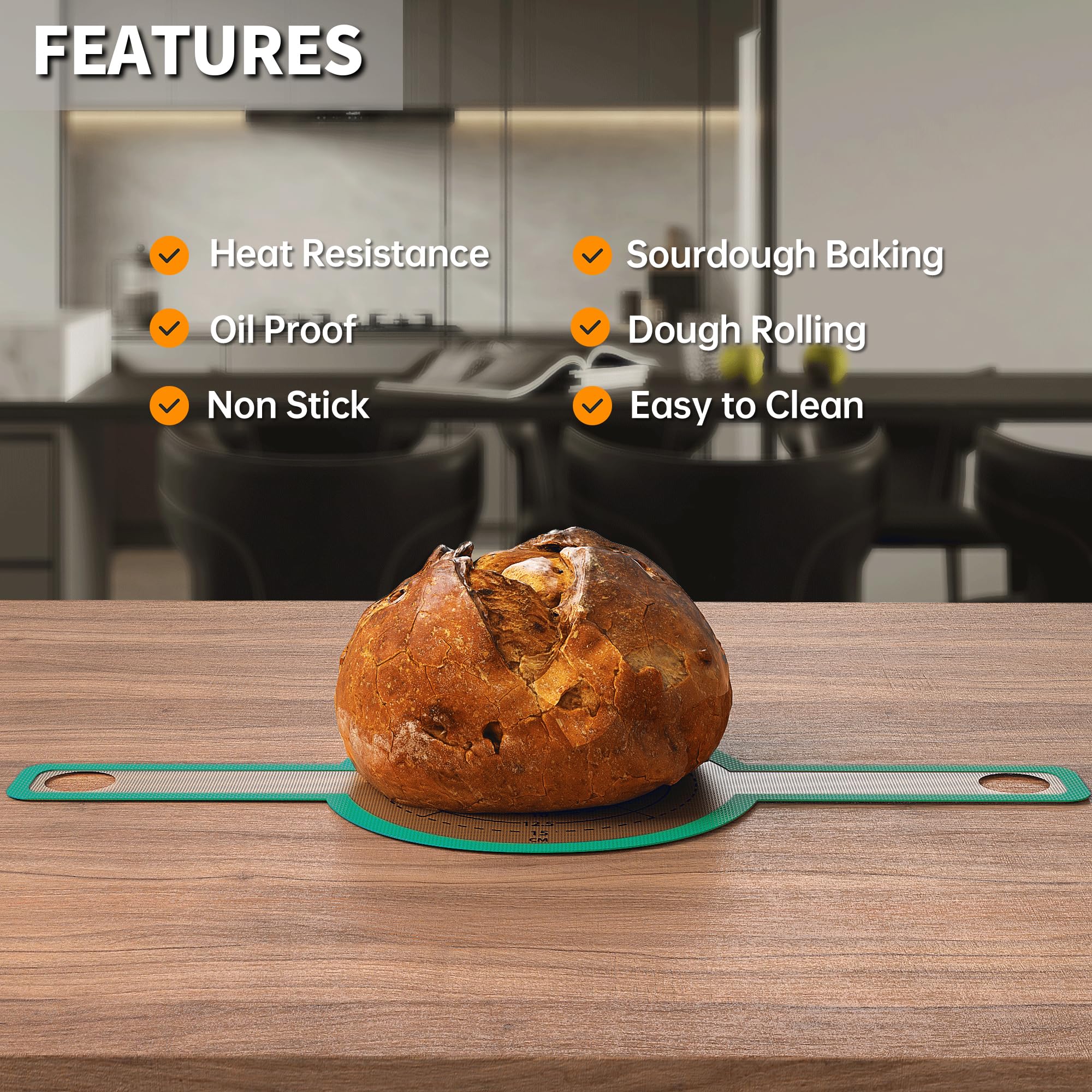 GUY.DRE.MAT silicone bread sling is dishwasher safe and easy to rinse