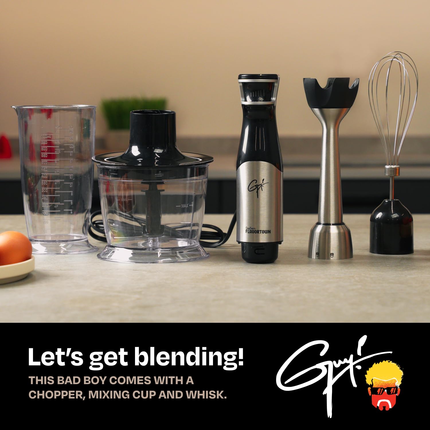Guy Fieri's Flavortown dishwasher-safe parts simplify cleanup after cooking