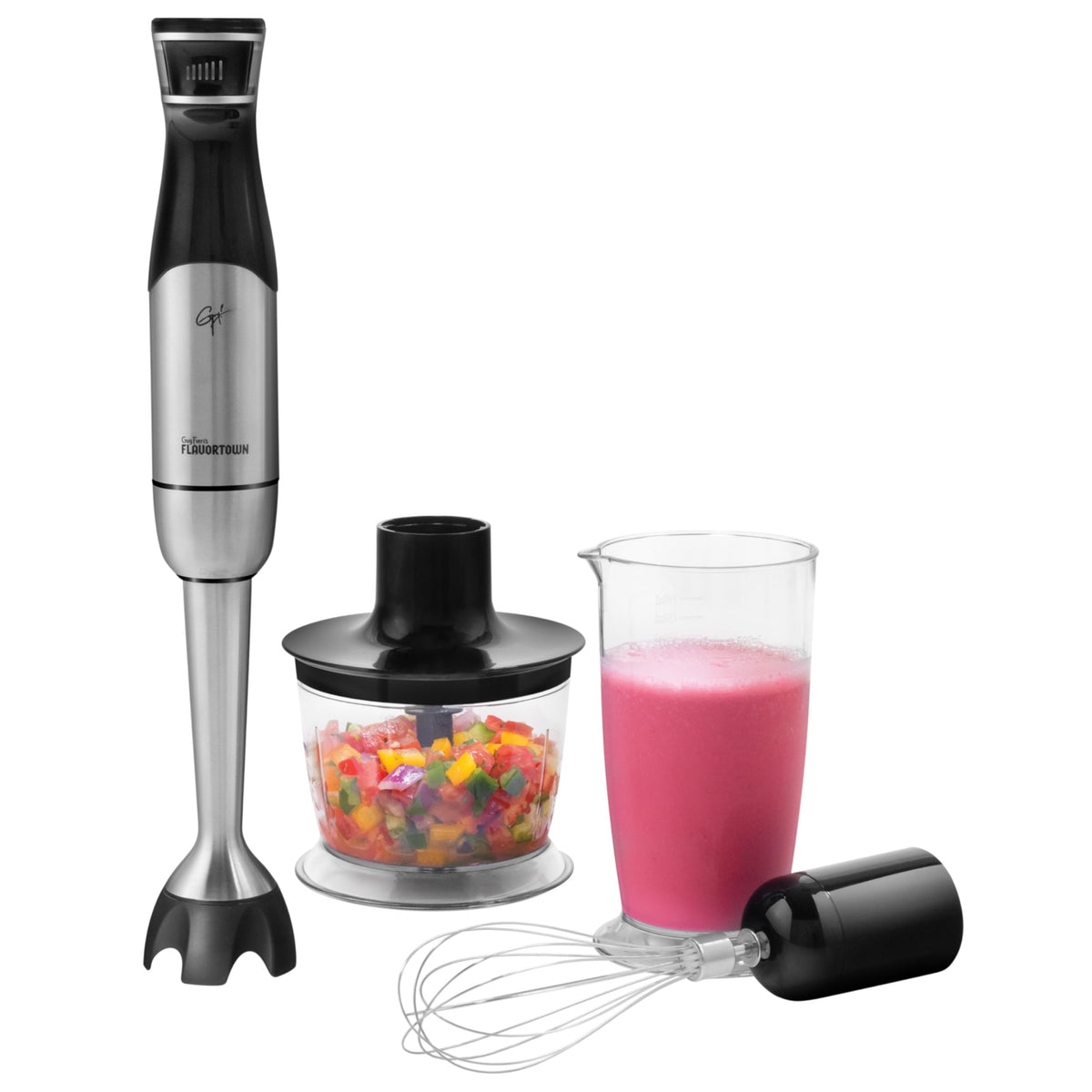 Guy Fieri's Flavortown immersion blender DynamicShaft in action for silky soups