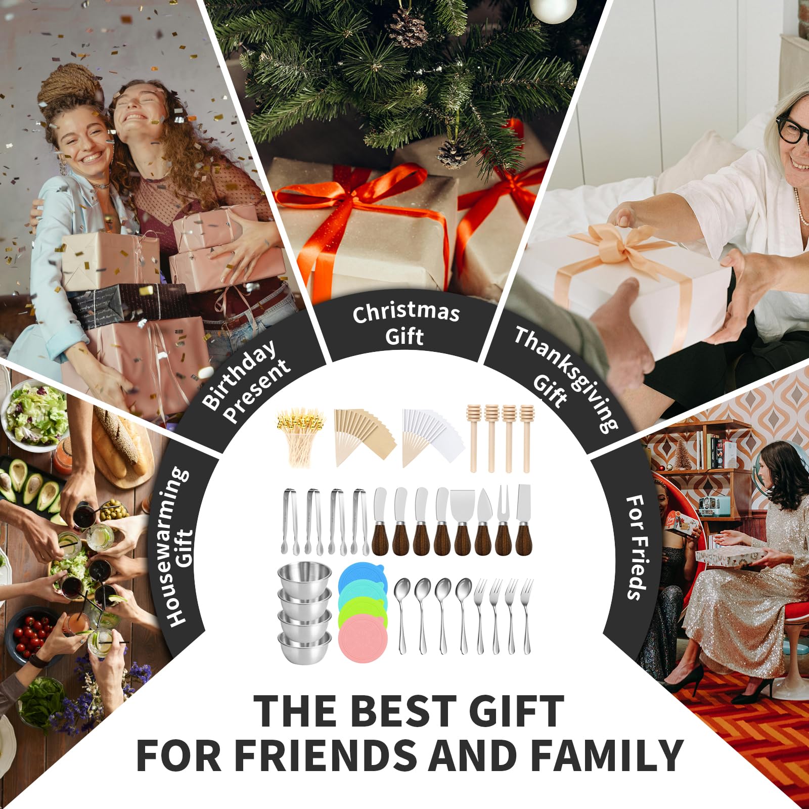 GUZE-US wooden honey spoons add drizzle-ready sweetness to a board