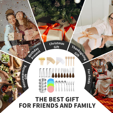 GUZE-US wooden honey spoons add drizzle-ready sweetness to a board