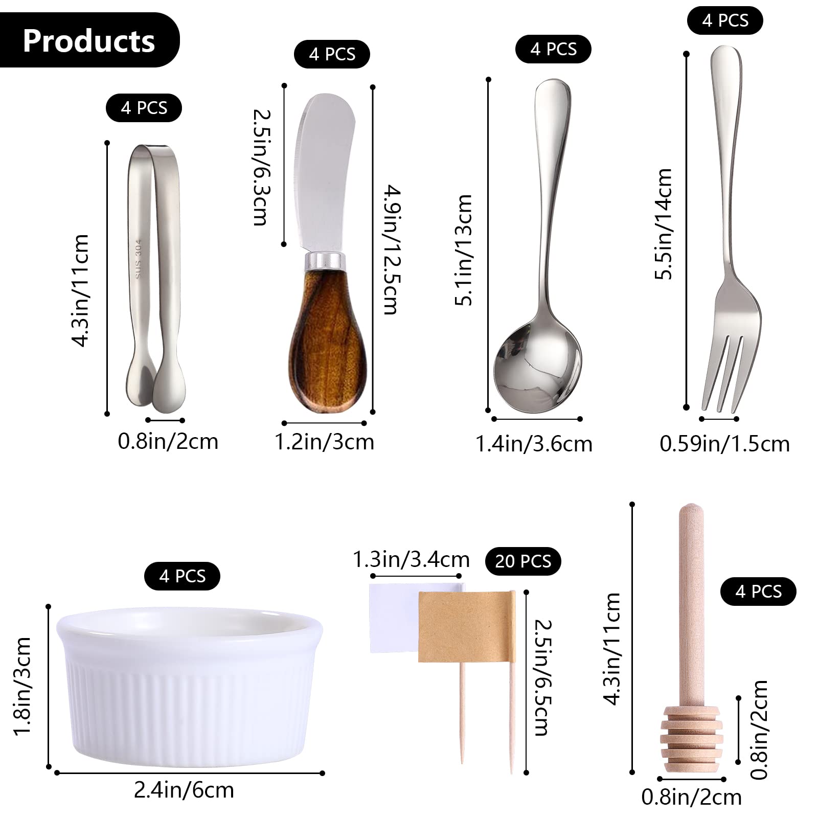 GUZE-US mini forks for easy tasting