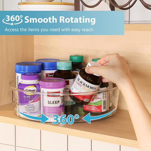Guzon 12-inch rotating tray offering clear visibility of contents