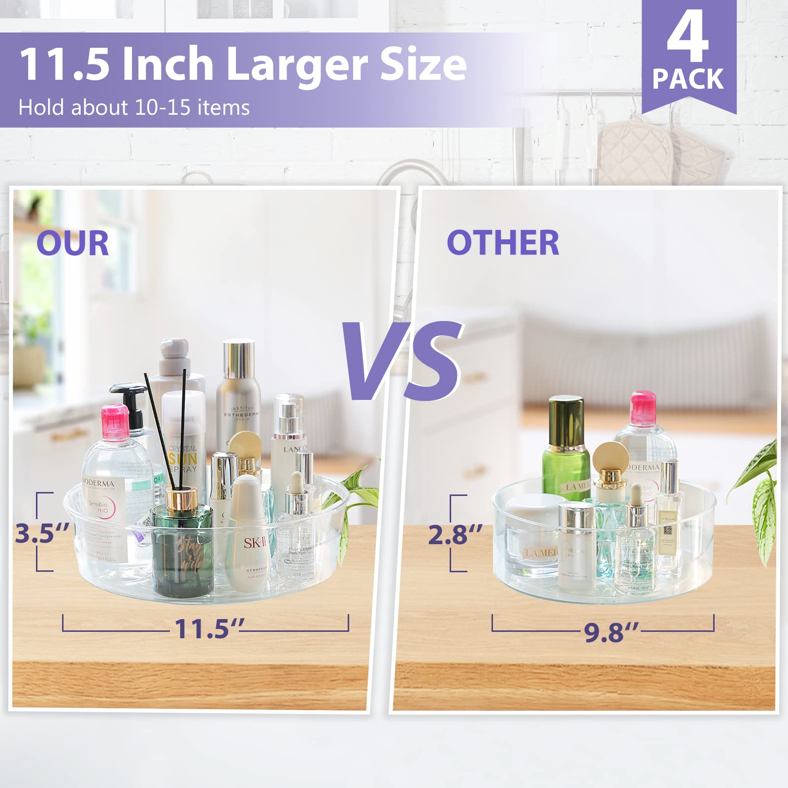 Guzon versatile use in fridge, bathroom, or under-sink storage.