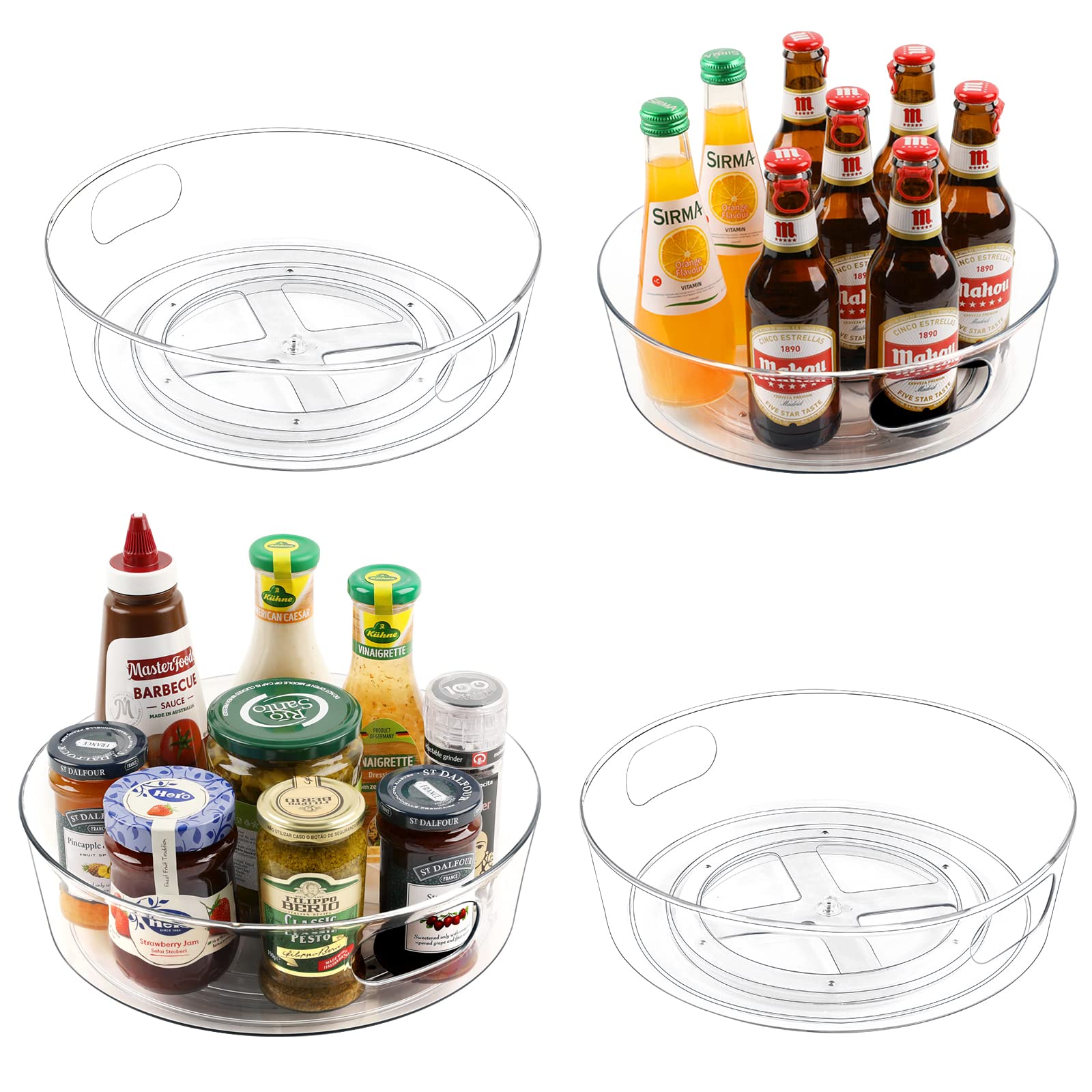 Guzon 11.5-inch lazy susan turntable for easy access in deep cabinets.