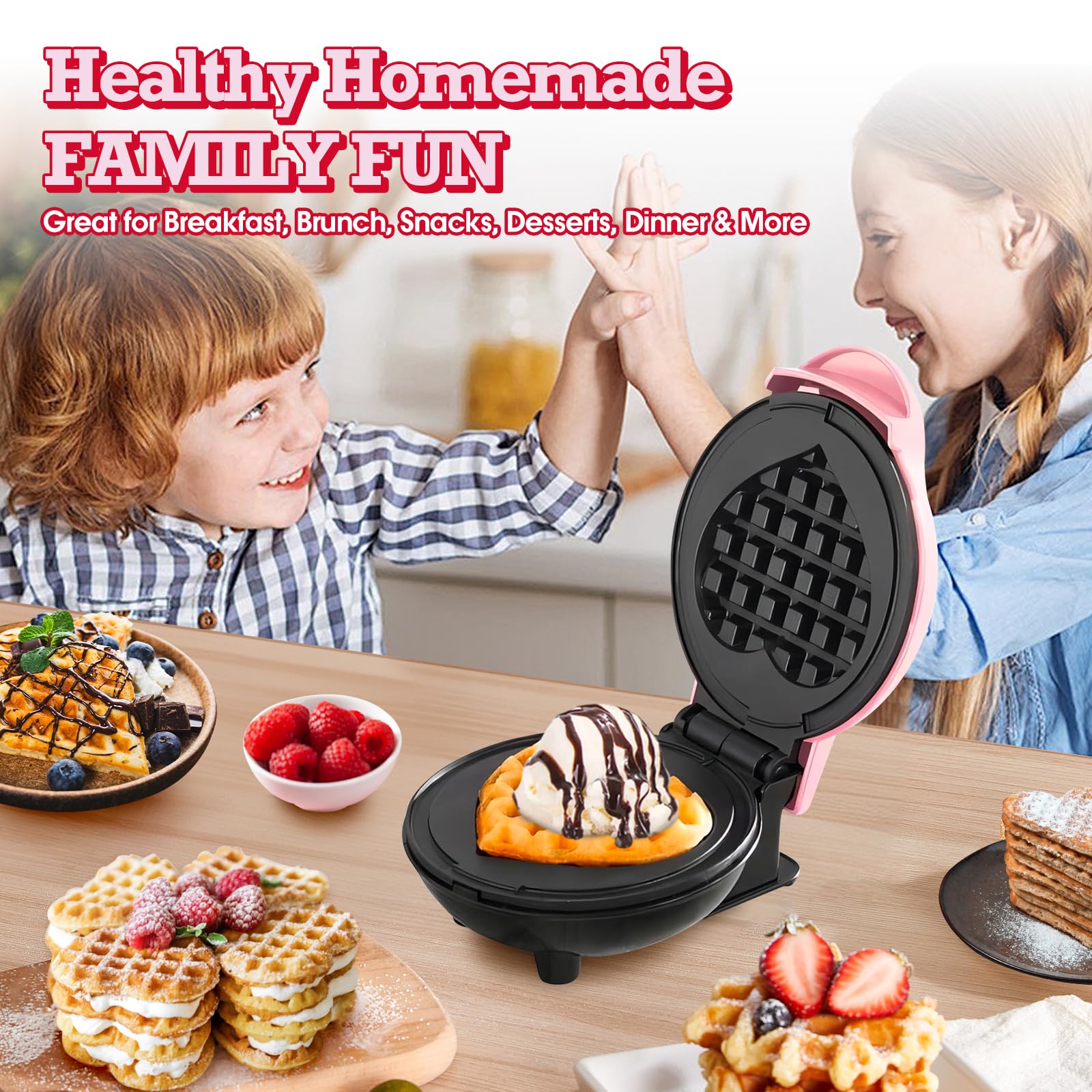 GVAKMM pink nonstick plates, easy cleanup after cooking