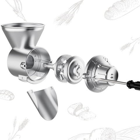 GVODE compatible with wheat, oats, corn, barley and more for flexible home milling.