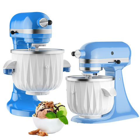 GVODE ice cream maker attachment for KitchenAid fits 4.5 qt mixers, expanding dessert options.