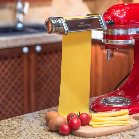 GVODE pasta roller for KitchenAid, universal compatibility with all mixers.