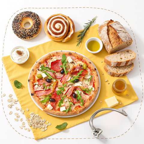 GVODE dough hook offers reliable performance for pizzas and doughs.