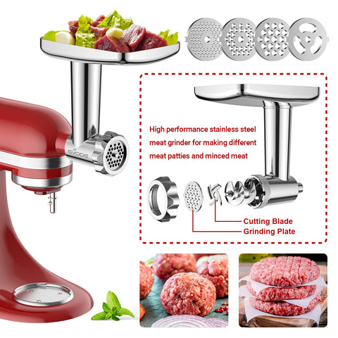 GVODE grinder plates and blades for precise texture control when grinding meat.
