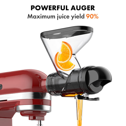 GVODE KitchenAid juicer attachment compact design fits small spaces while preserving juicing power.