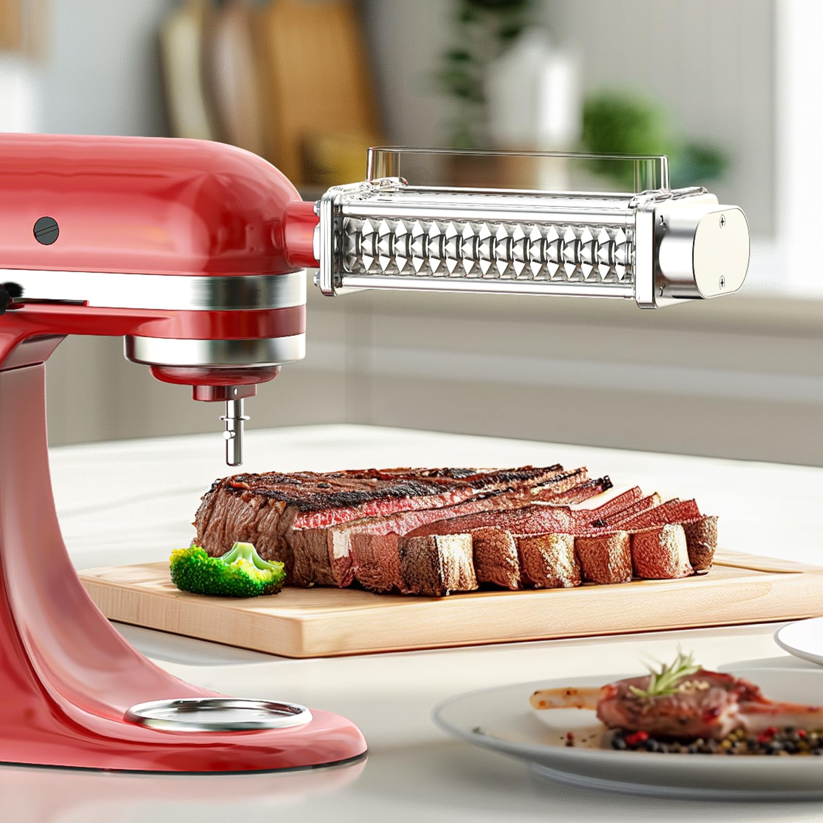 GVODE in-use beef tenderizing scene showing practical kitchen use
