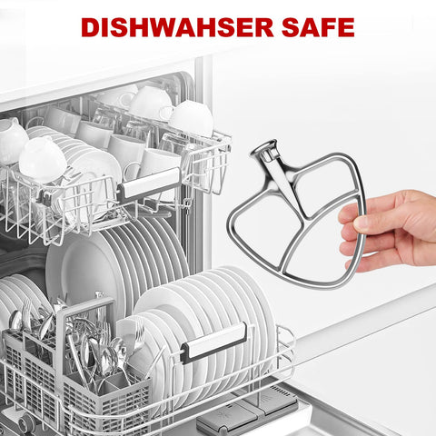 GVODE beater features safety clasp design to prevent wobble during mixing.