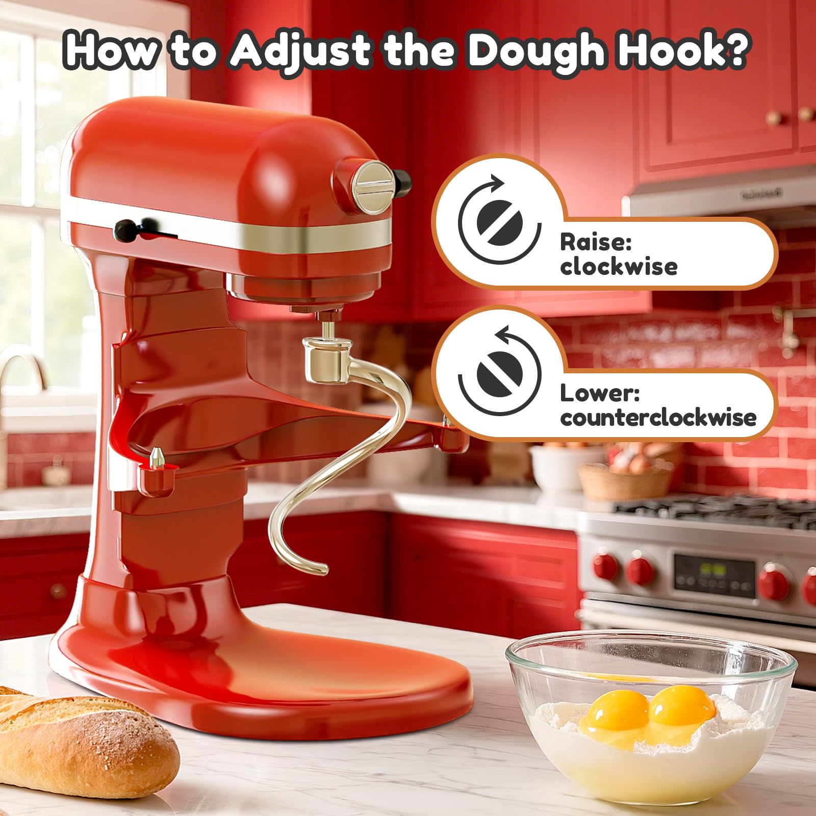 GVODE spiral dough hook aids efficient kneading for bread and pastries.