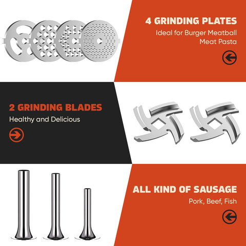 GVODE sausage tube set with multiple sizes for varied sausages