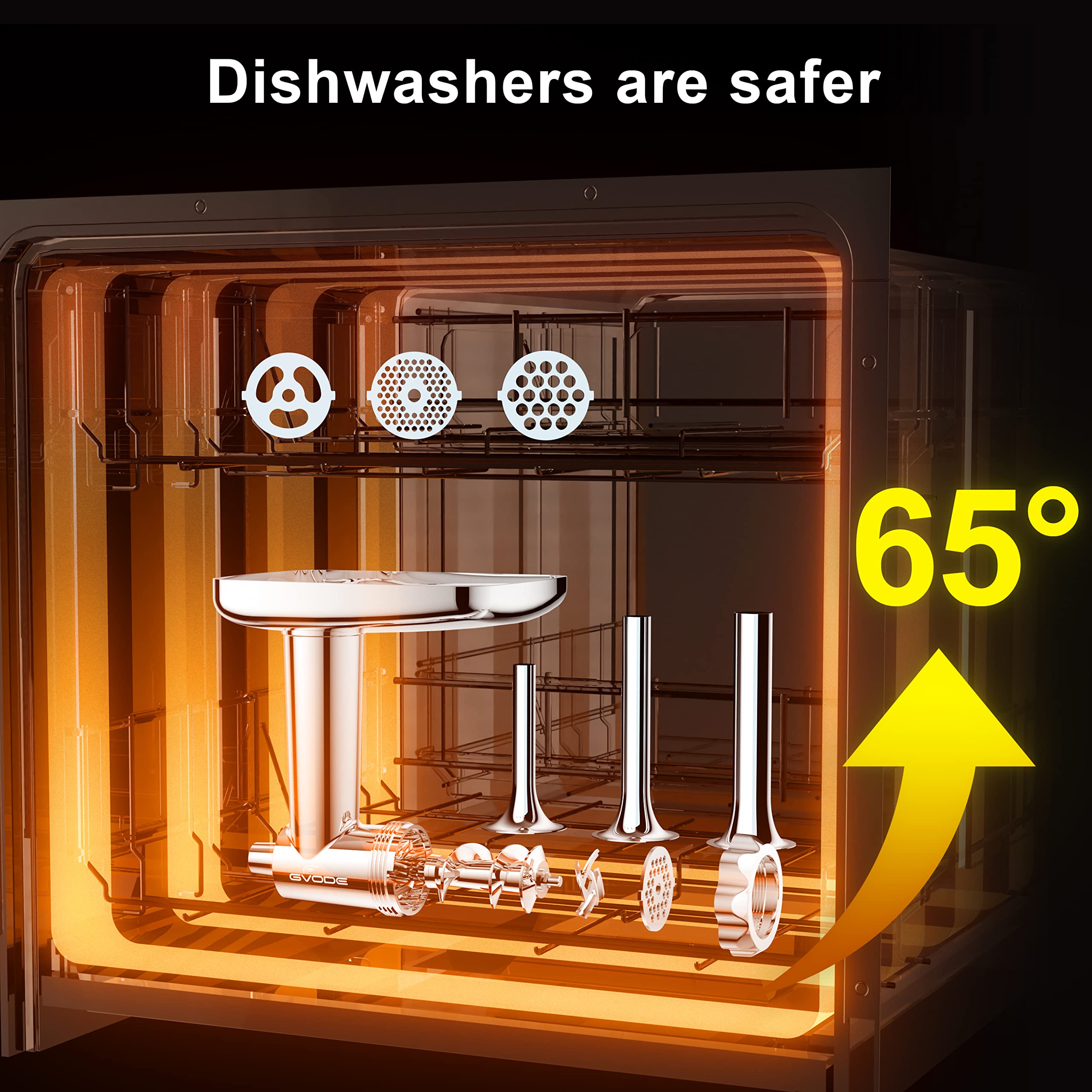 GVODE two grinding blades included for texture control