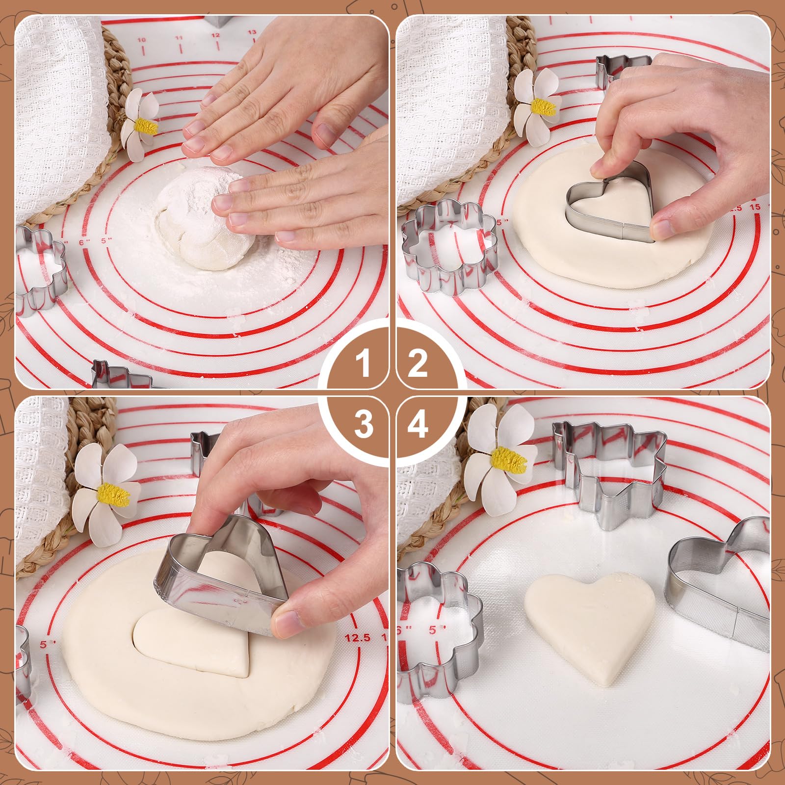 GWHOLE gingerbread-man cookie cutter for playful holiday cookies.