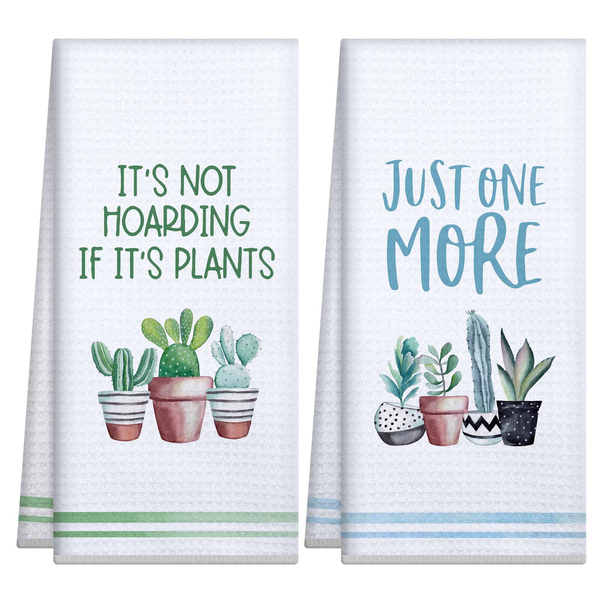 GwhyGifts plant lovers towels with fern pattern for stylish kitchen decor