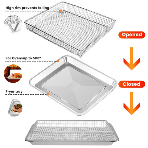 GWY air fryer basket fits-cuisinart-toa-60-65-70 precise compatibility