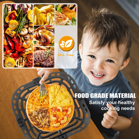 GWY air fryer rack accessory; dishwasher-safe and easy to clean after busy weeknight meals.