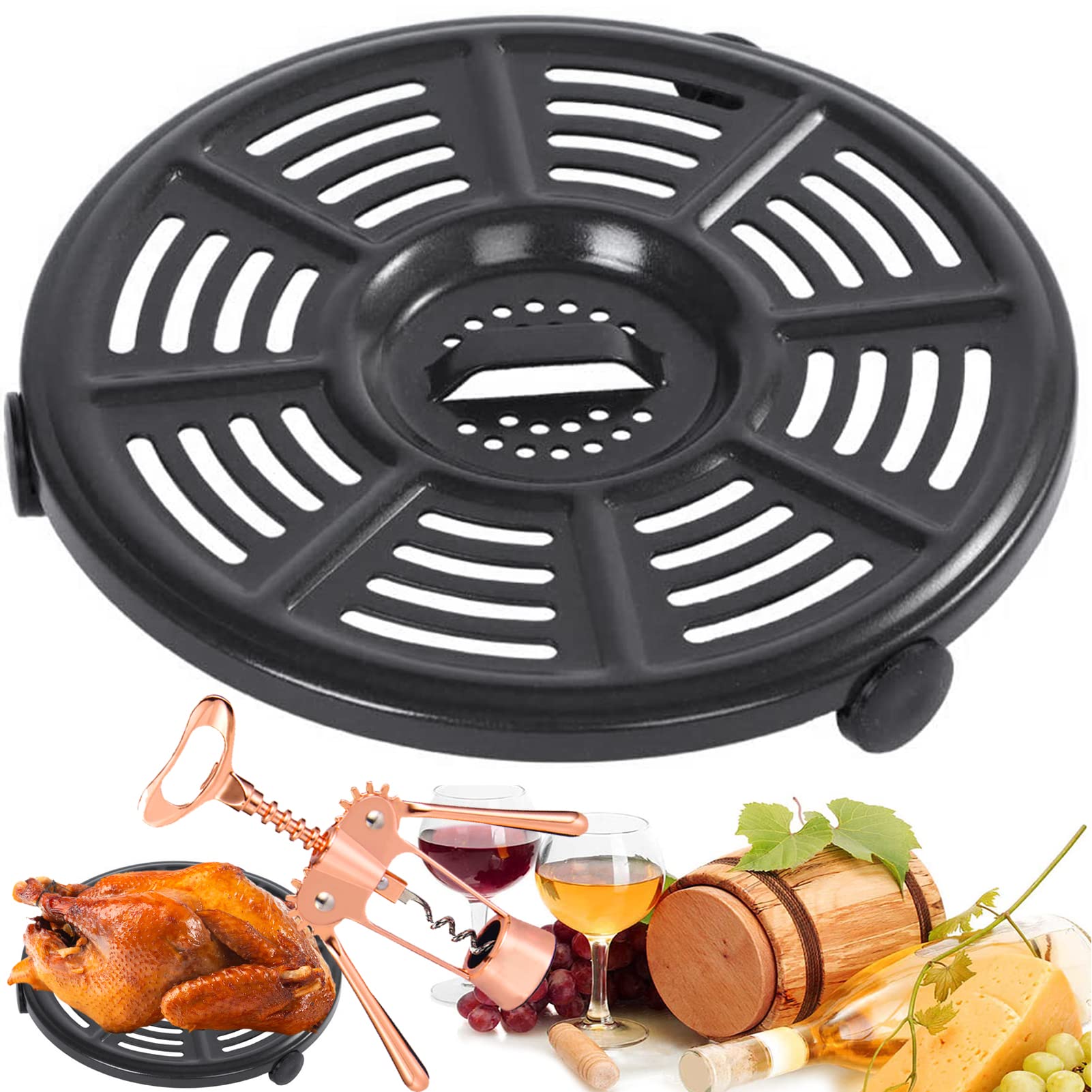 GXF cleaning cloth included helps wipe residue after cooking.