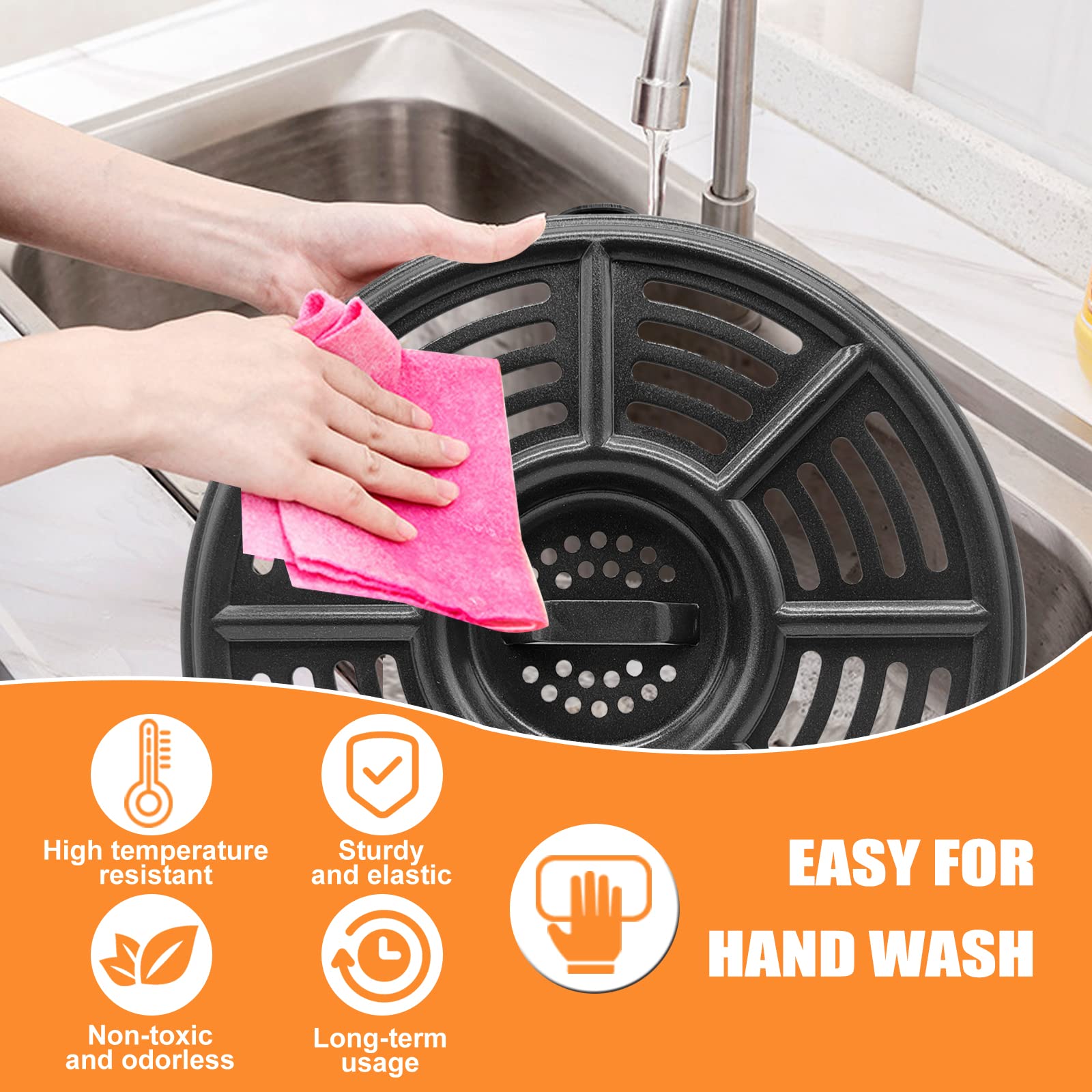 GXF dishwasher-safe grill pan saves cleanup time after meals.